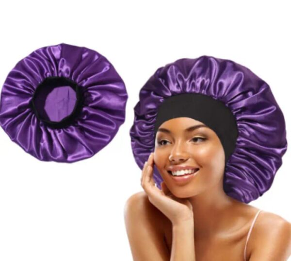 Gorro de satin morado