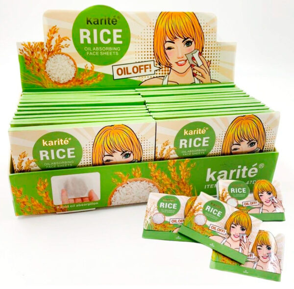 Papel absorbente de arroz karite