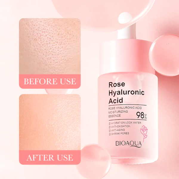 Suero rose hyaluronic acid Bioaqua