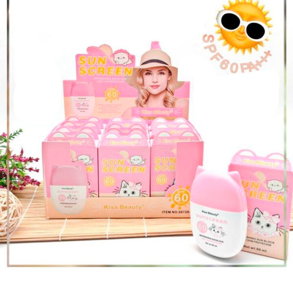 Protector solar con color Kiss Beauty