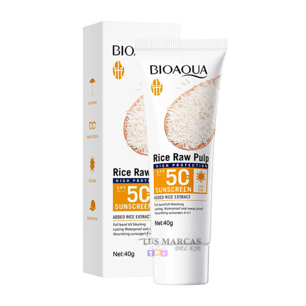 protector solar arroz Bioaqua