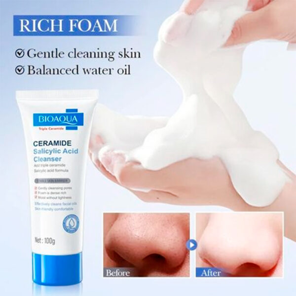 jabón acido salicilico y ceramidas Bioaqua