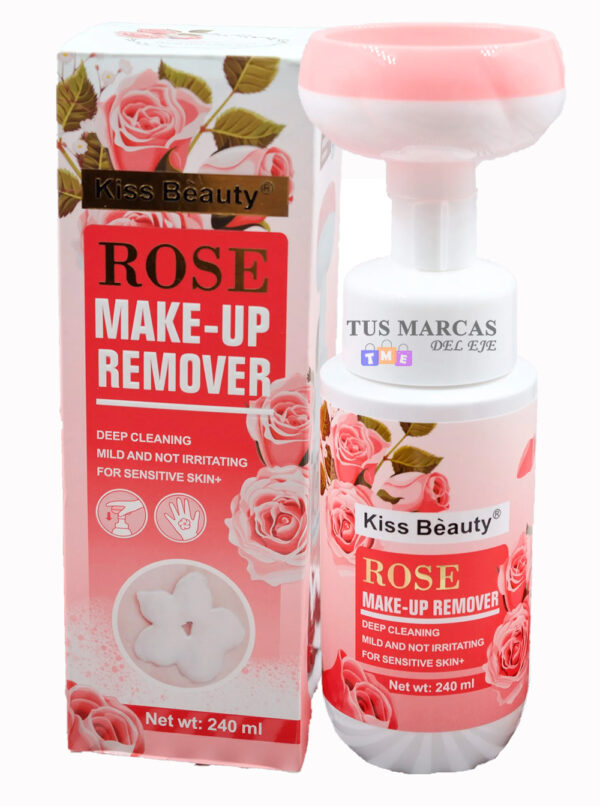 jabon facial de rosas en espuma