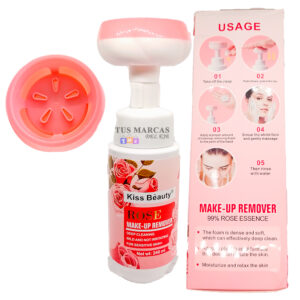 jabon facial de rosas en espuma