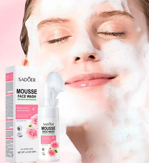 Espuma facial cepillo goma Sadoer