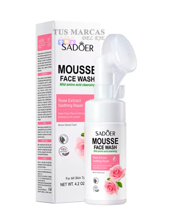 Espuma facial de rosas Sadoer