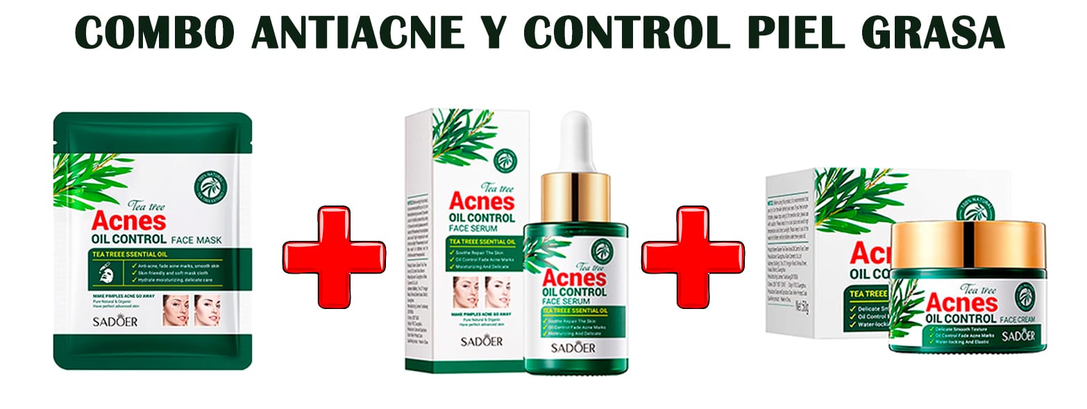 Combo anti acné y piel Grasa de Té verde