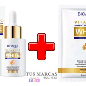 Combo blanqueador con vitamina C Bioaqua 2 en 1