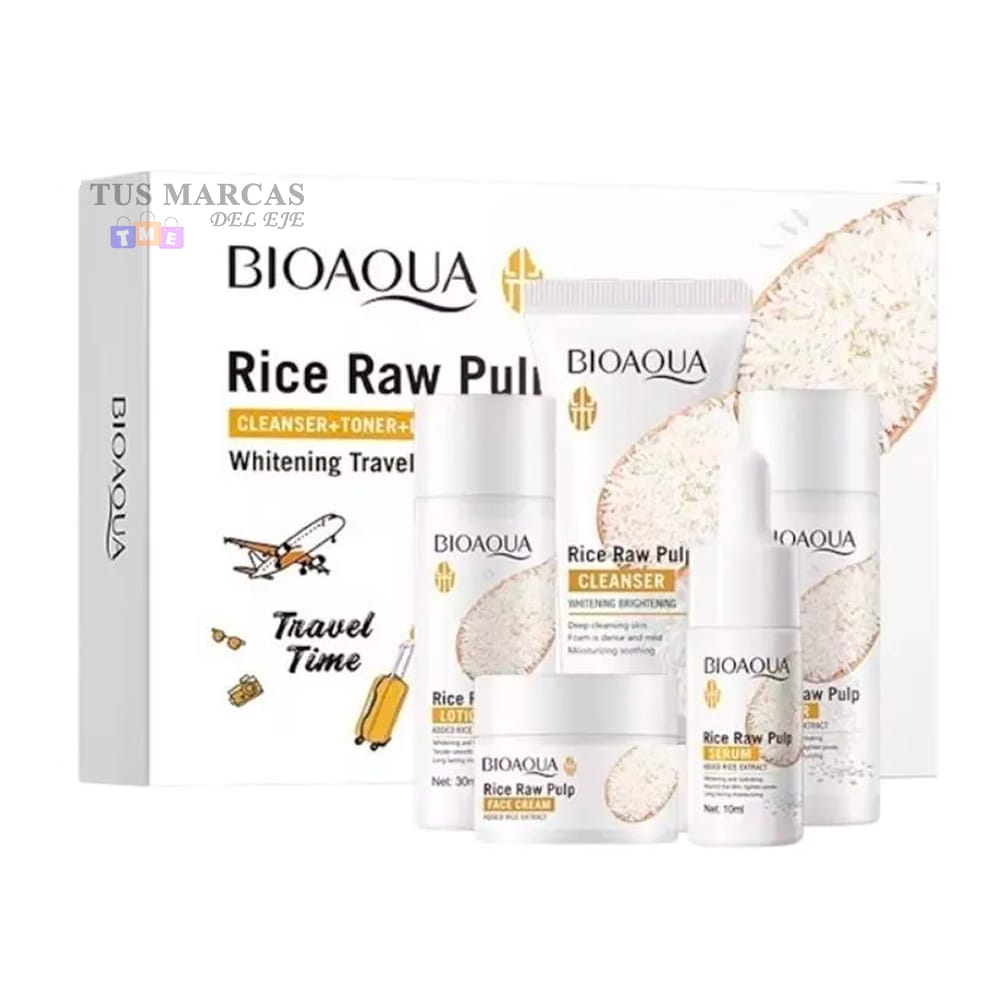 Kit mini de arroz x 5 blanqueador Bioaqua