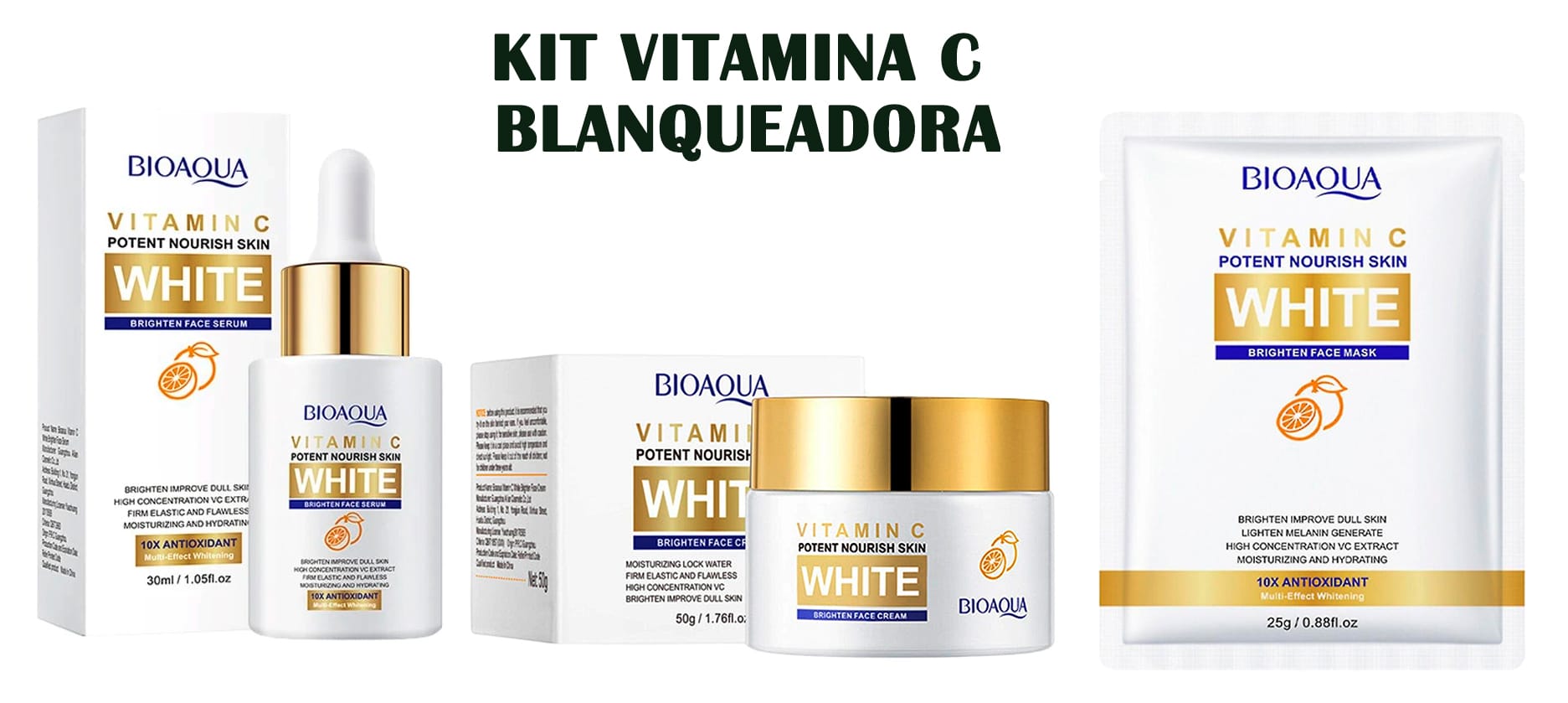 kit vitamina C Blanqueadora Bioaqua