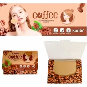 Papel facial absorbente de cafe Karite