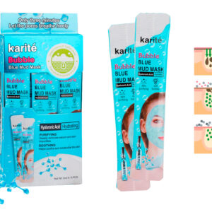 bubble blue mud mask Karite