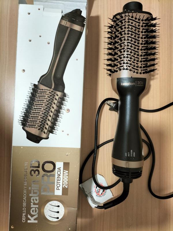 cepillo secador keratina 3d power