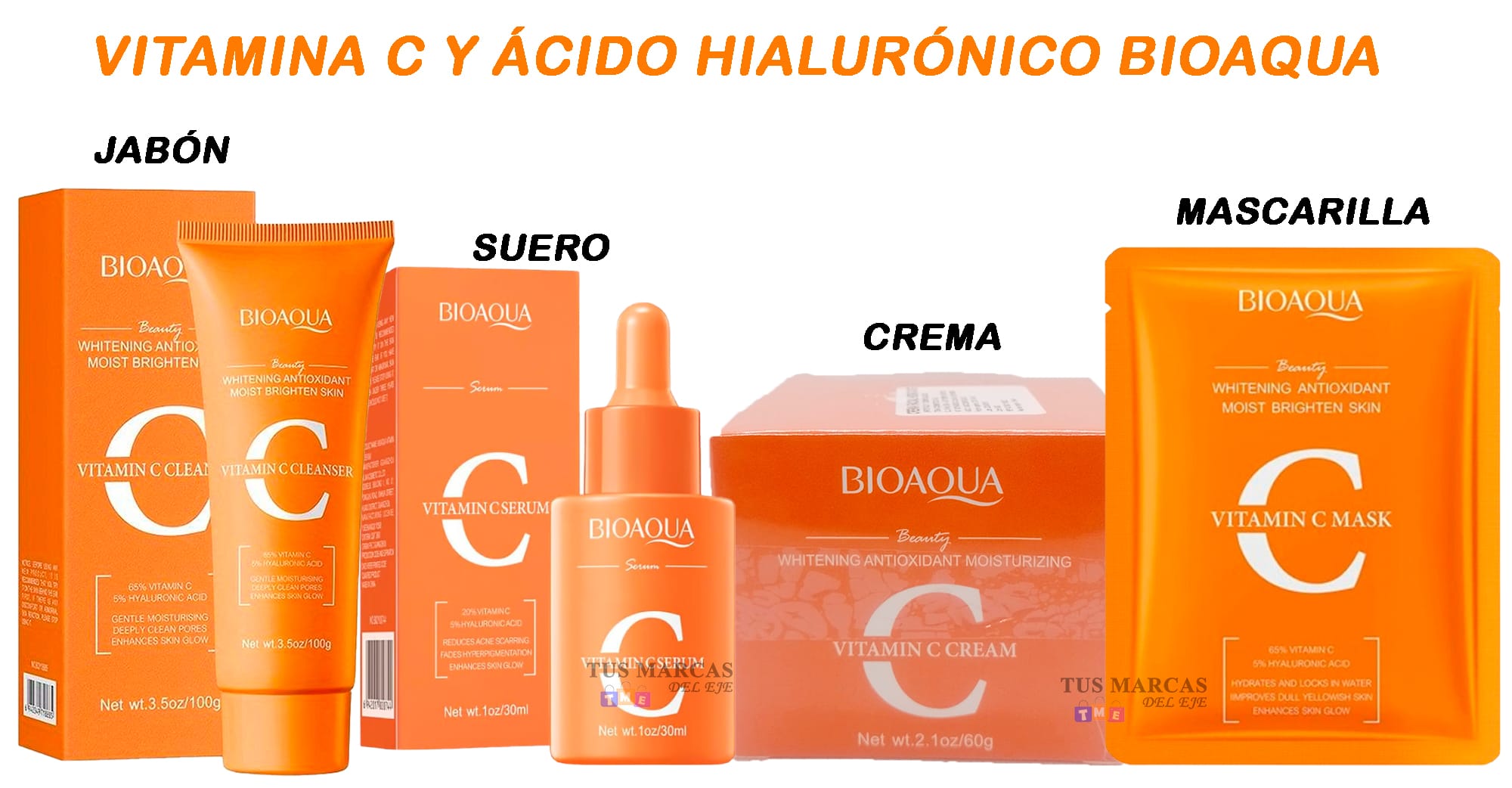 Vitamina C +Ácido Hialuronico Bioaqua Combo