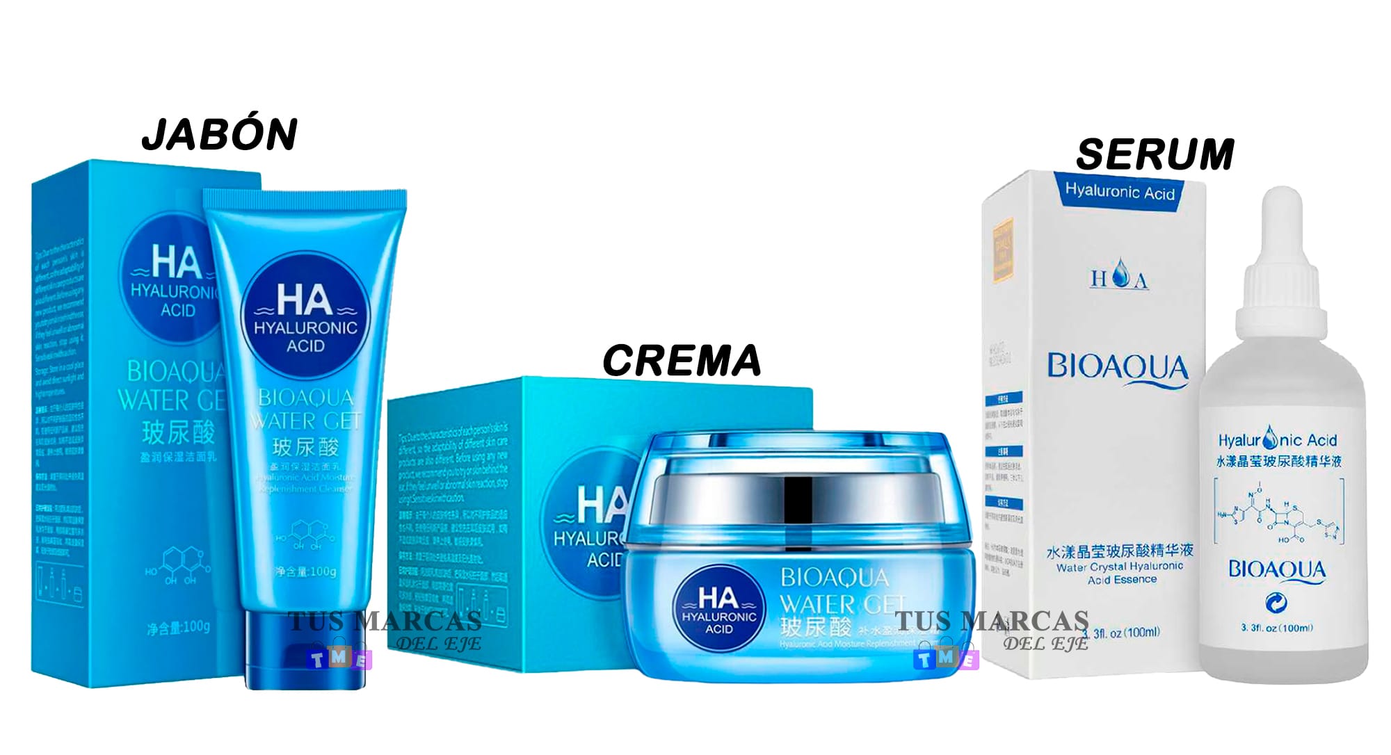 Combo Ácido Hialurónico x 3 Bioaqua