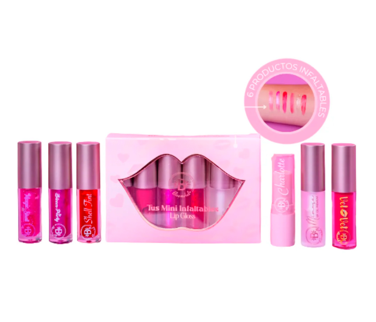 tintas de labios, gloss, aceite labial, mini infaltables.