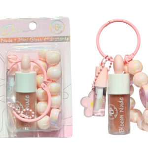 Bloomshell, llavero labial, dúo de labios, Shell Tint, Bloom Nude, maquillaje viral, mini gloss, accesorios aesthetic.