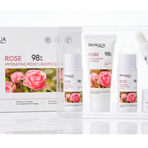 Kit Viajero Bioaqua 5 Piezas | Extracto de Rosas Iluminador | Skincare Mini