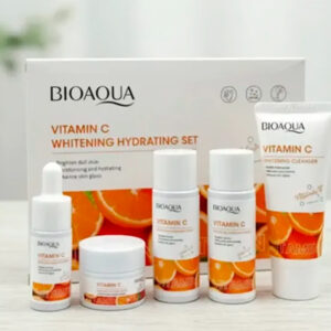Kit Viajero Bioaqua 5 Piezas | Vitamina C Antioxidante e Iluminador | Skincare Mini